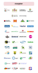 The logos of the companies and non-profit organisations that participated in SL